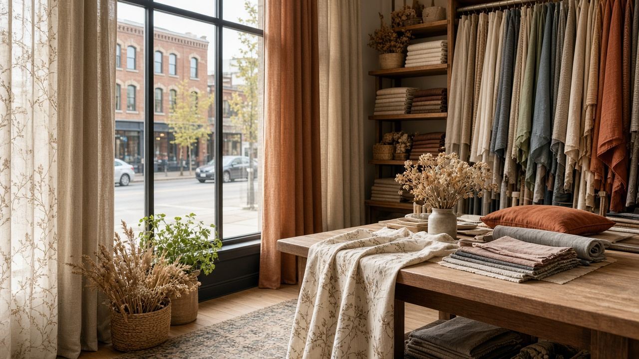 Curtains / home textiles full-bleed at Lancipounc Atelier